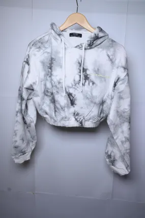 Bershka Grey Tie-Dye Hoodie (Medium)