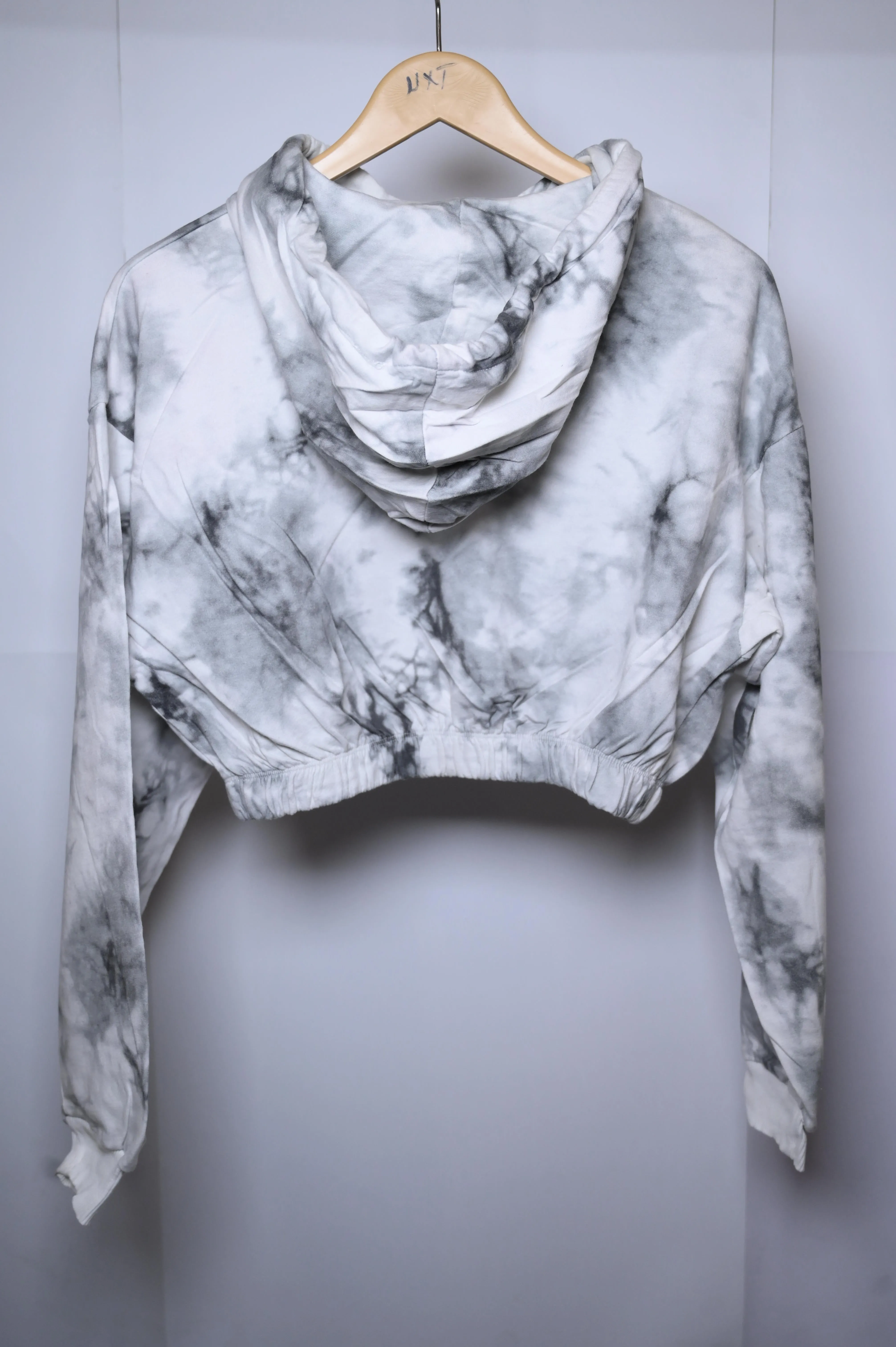 Bershka Grey Tie-Dye Hoodie (Medium)