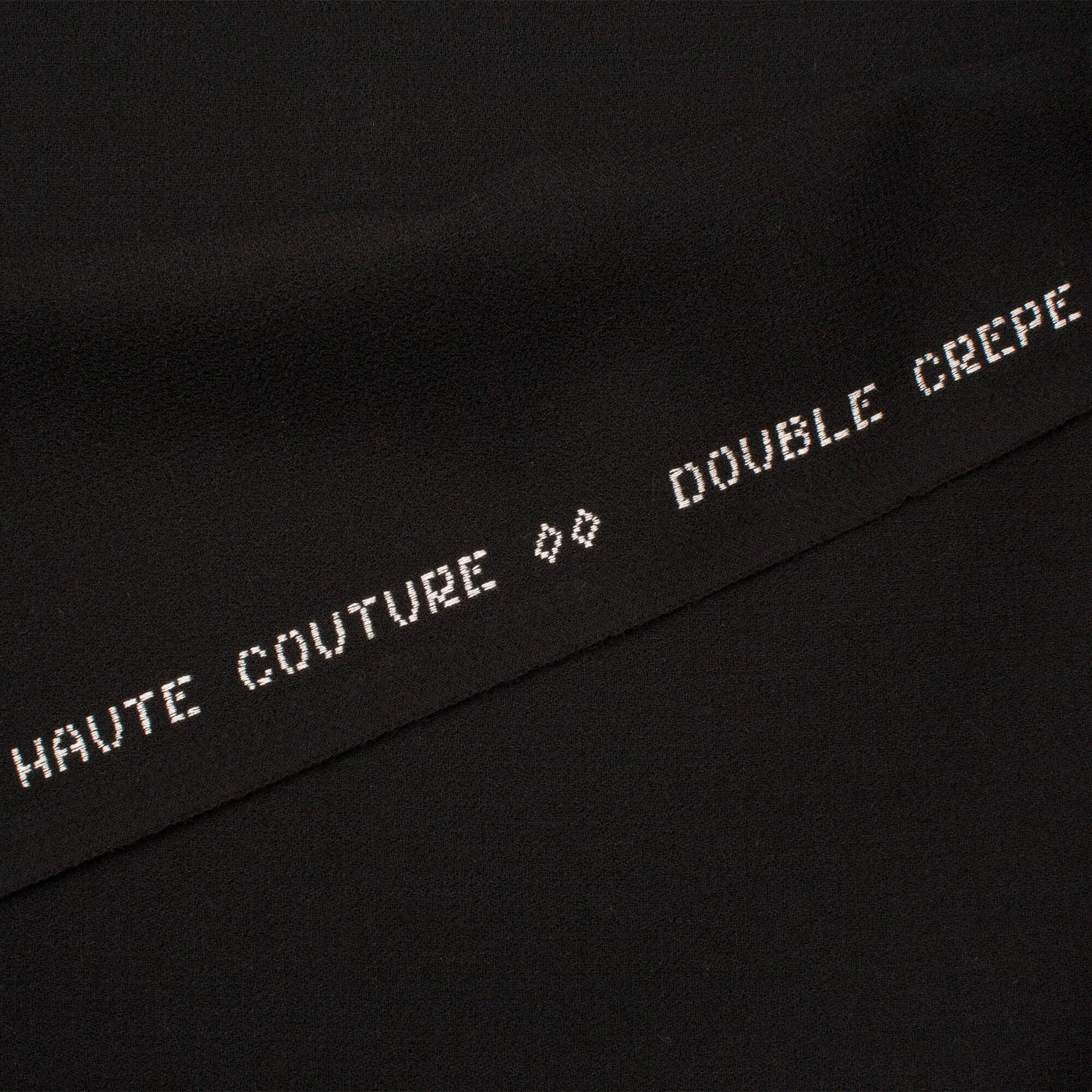 Black Double Wool Crêpe