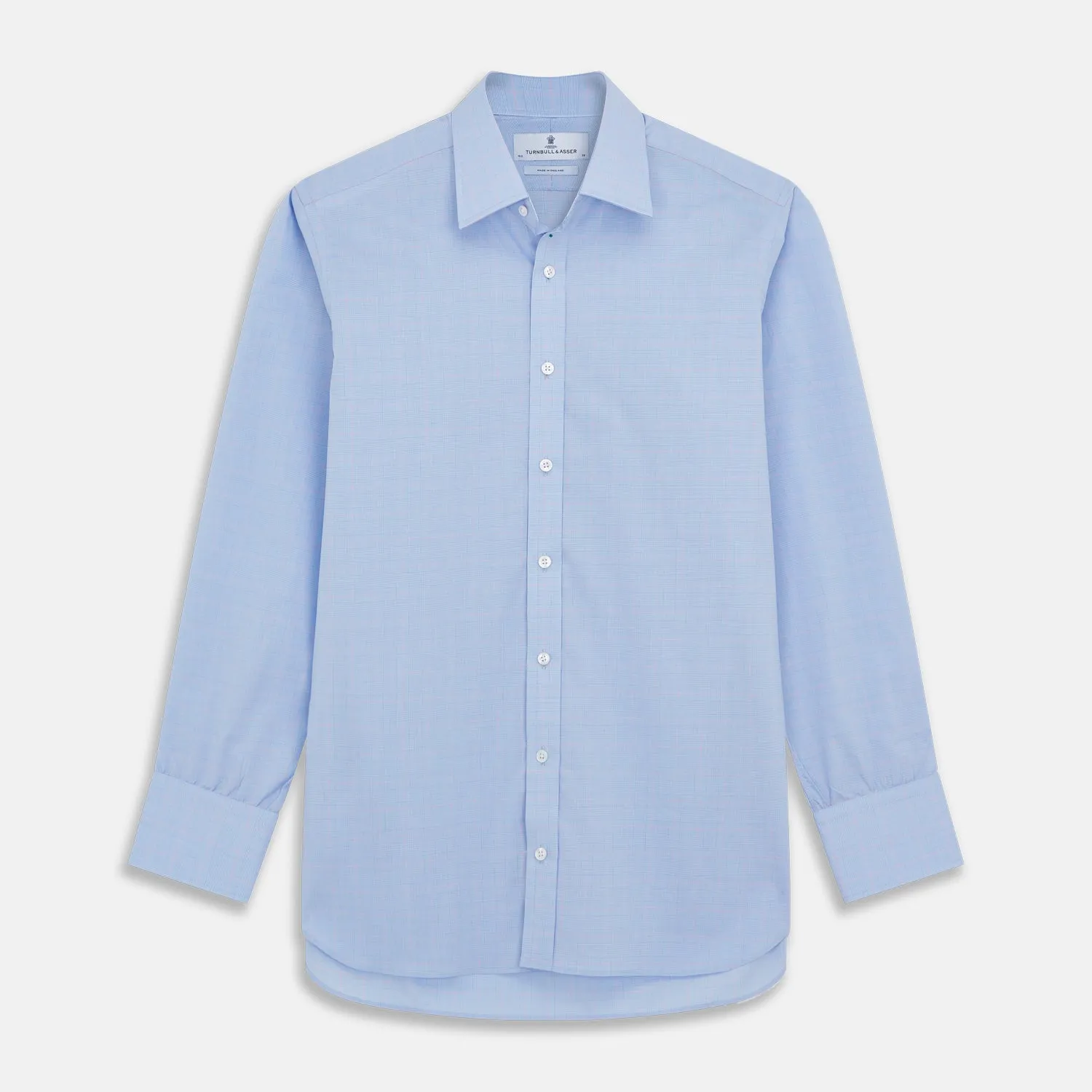 Blue and Pink Prince of Wales Check Mayfair Shirt