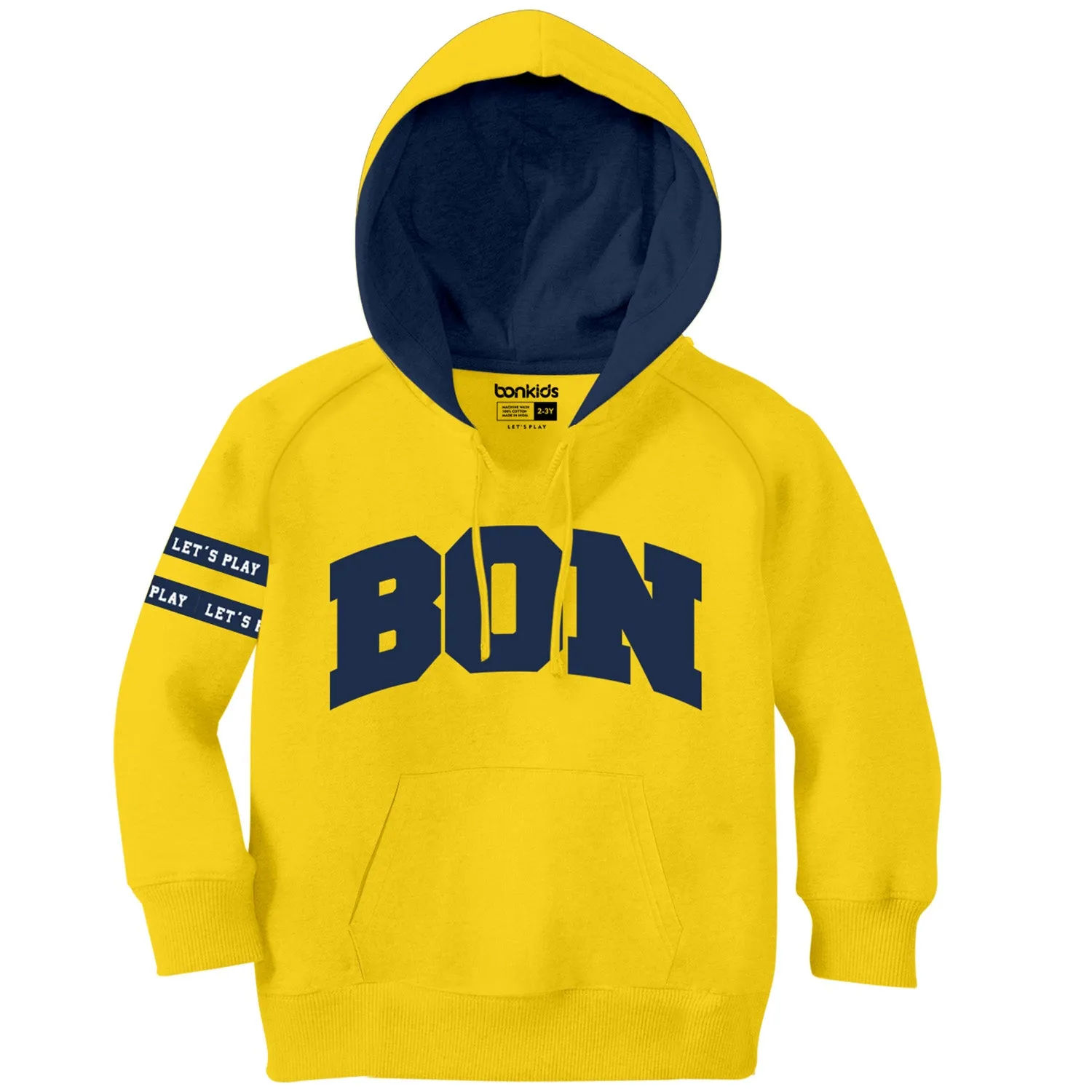 Boys Embroidery Yellow Boys Hoodies