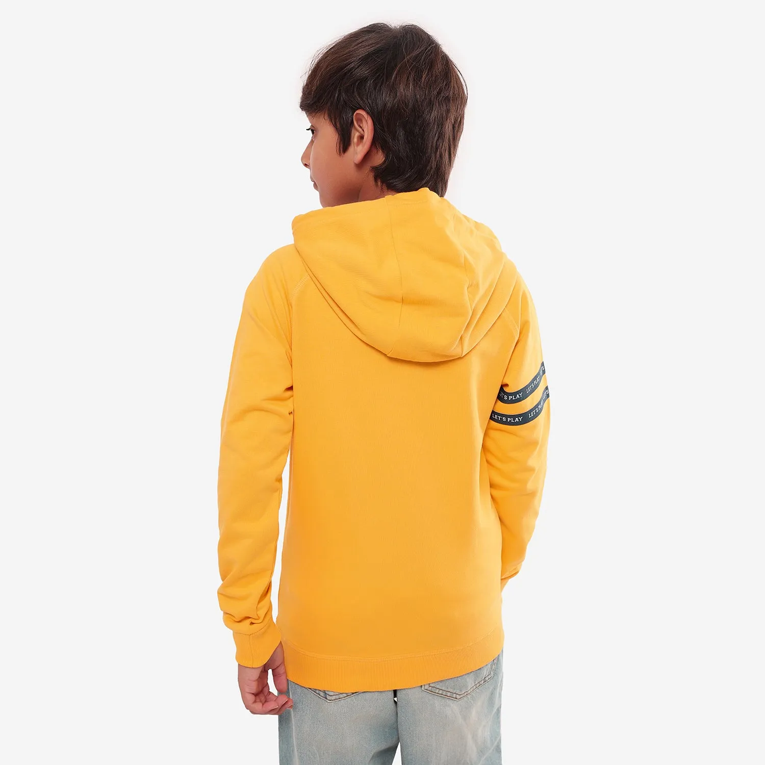 Boys Embroidery Yellow Boys Hoodies