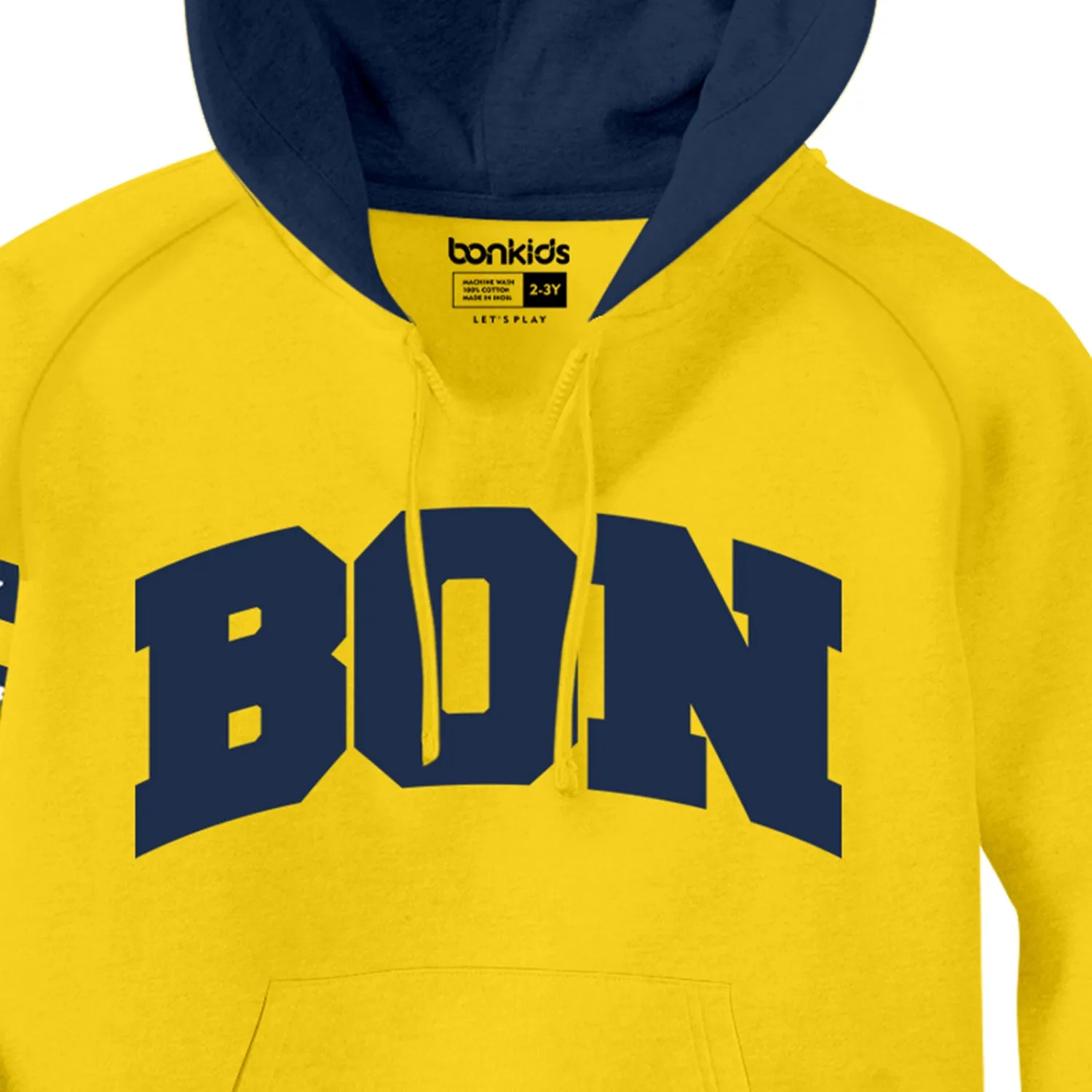 Boys Embroidery Yellow Boys Hoodies