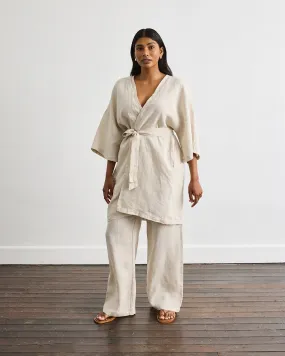 Cabana Short Robe in Oatmeal