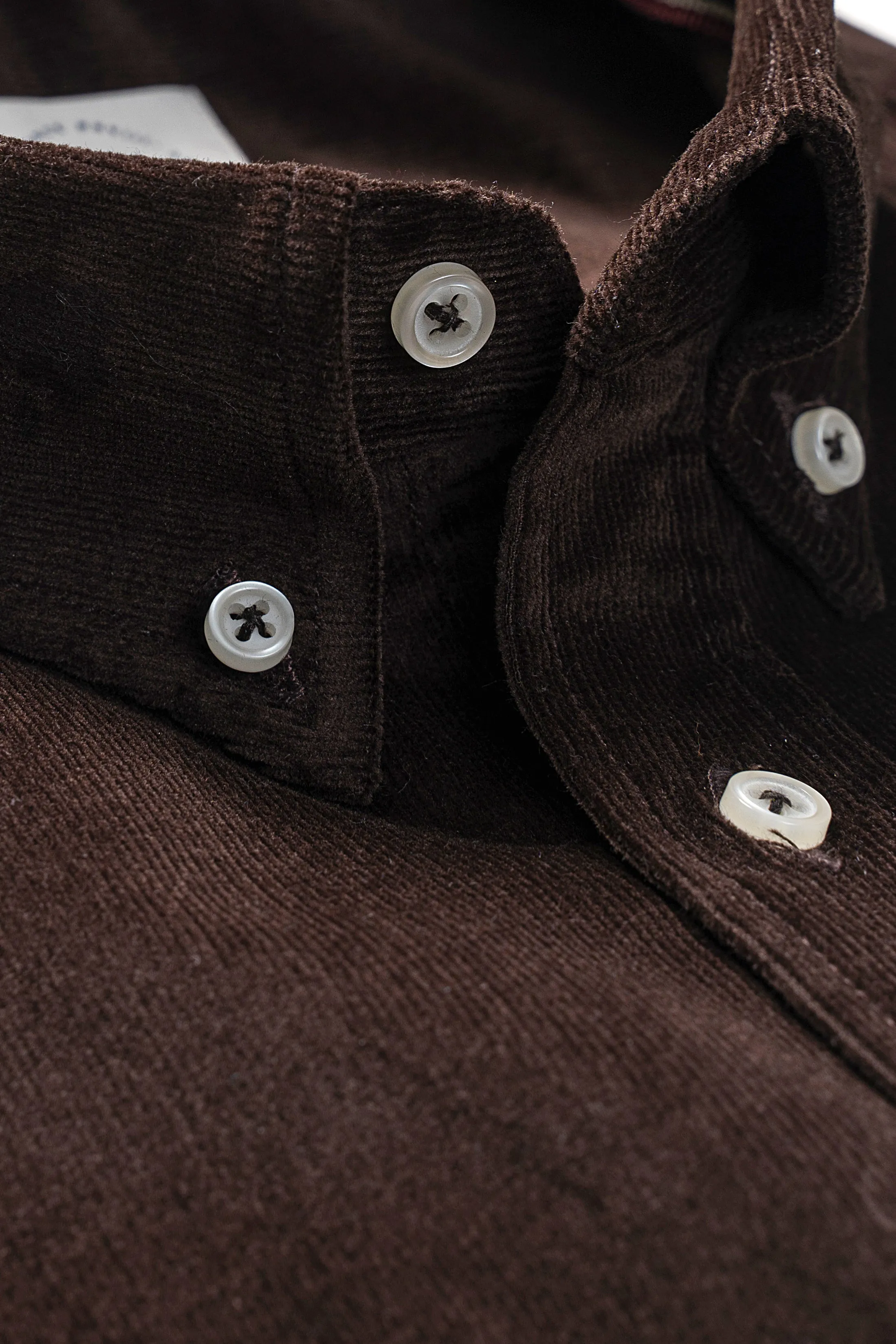 CORDUROY SMART SHIRT BROWN