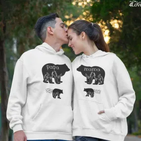 Custom Mama/Papa Bear Matching Outfits - Unique Personalized Parent Gifts - Trendy Duo Sets!