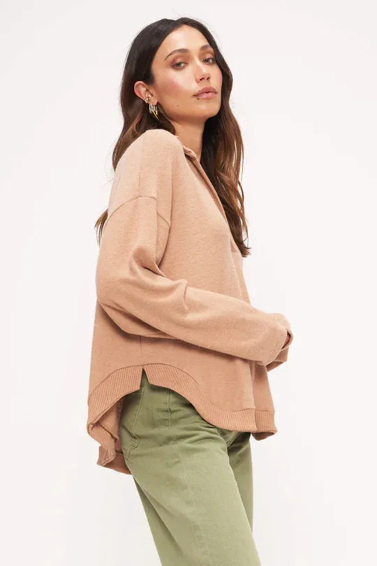 Emelie Collared Cozy Long Sleeve