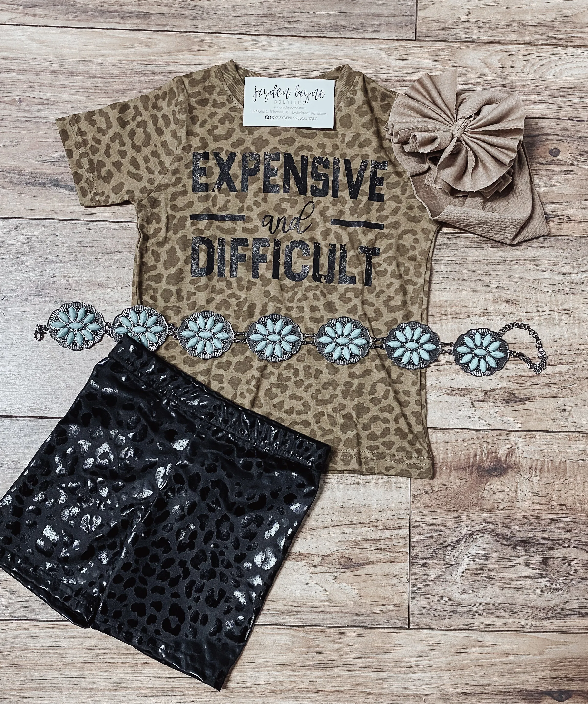 Expensive & Difficult leopard tee