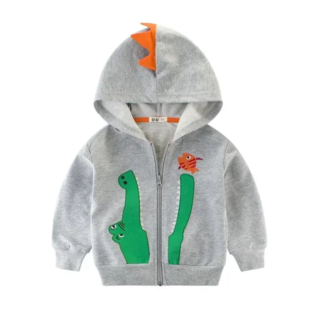 Fall Winter New Camouflage Hoodies for Boys and Girls Fashion Long Sleeve Zipper Hooded Jackets Coats Kids Children Outer Wear