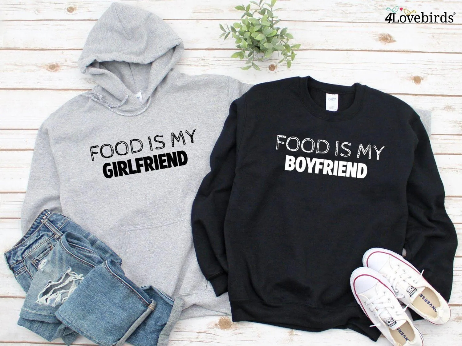 Food Is My Boyfriend/Girlfriend Outfits - Trendy Gifts for Couples