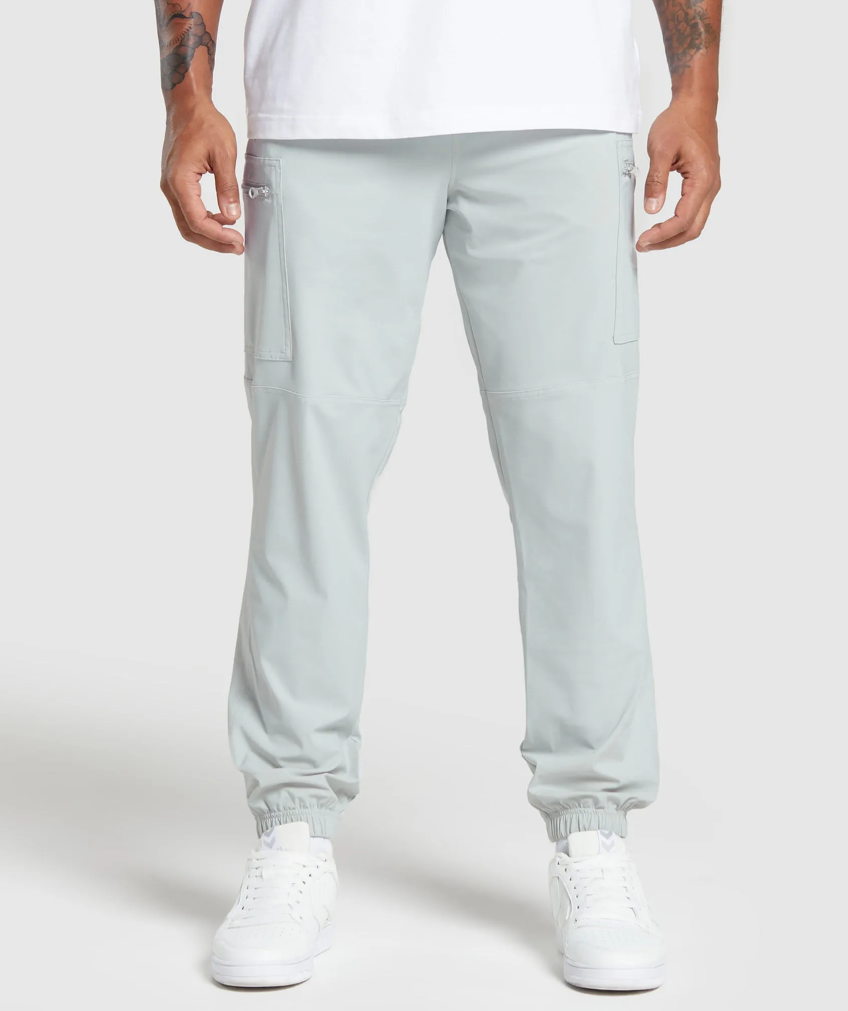 Gymshark Rest Day Cargo Pants - Light Grey