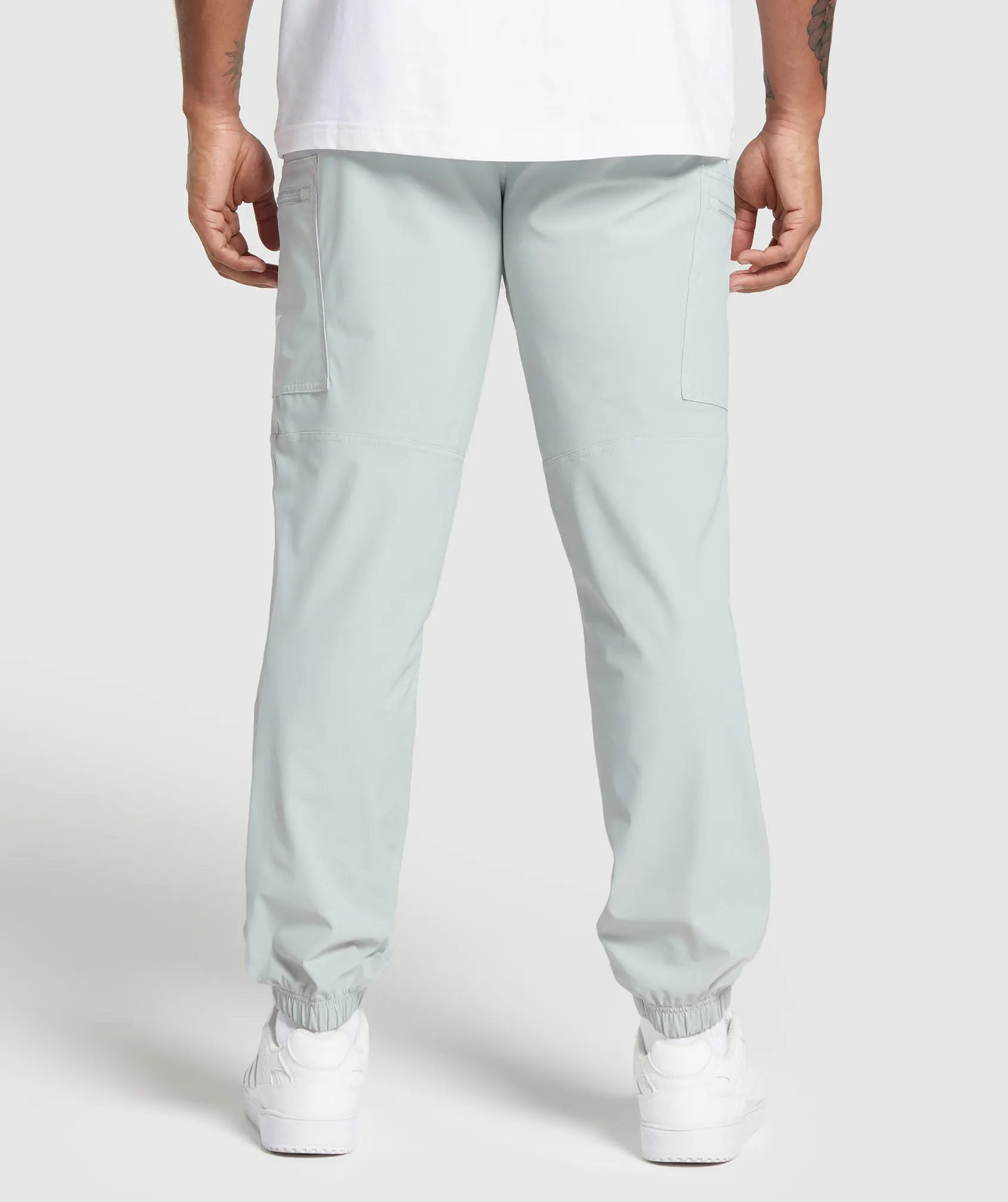 Gymshark Rest Day Cargo Pants - Light Grey