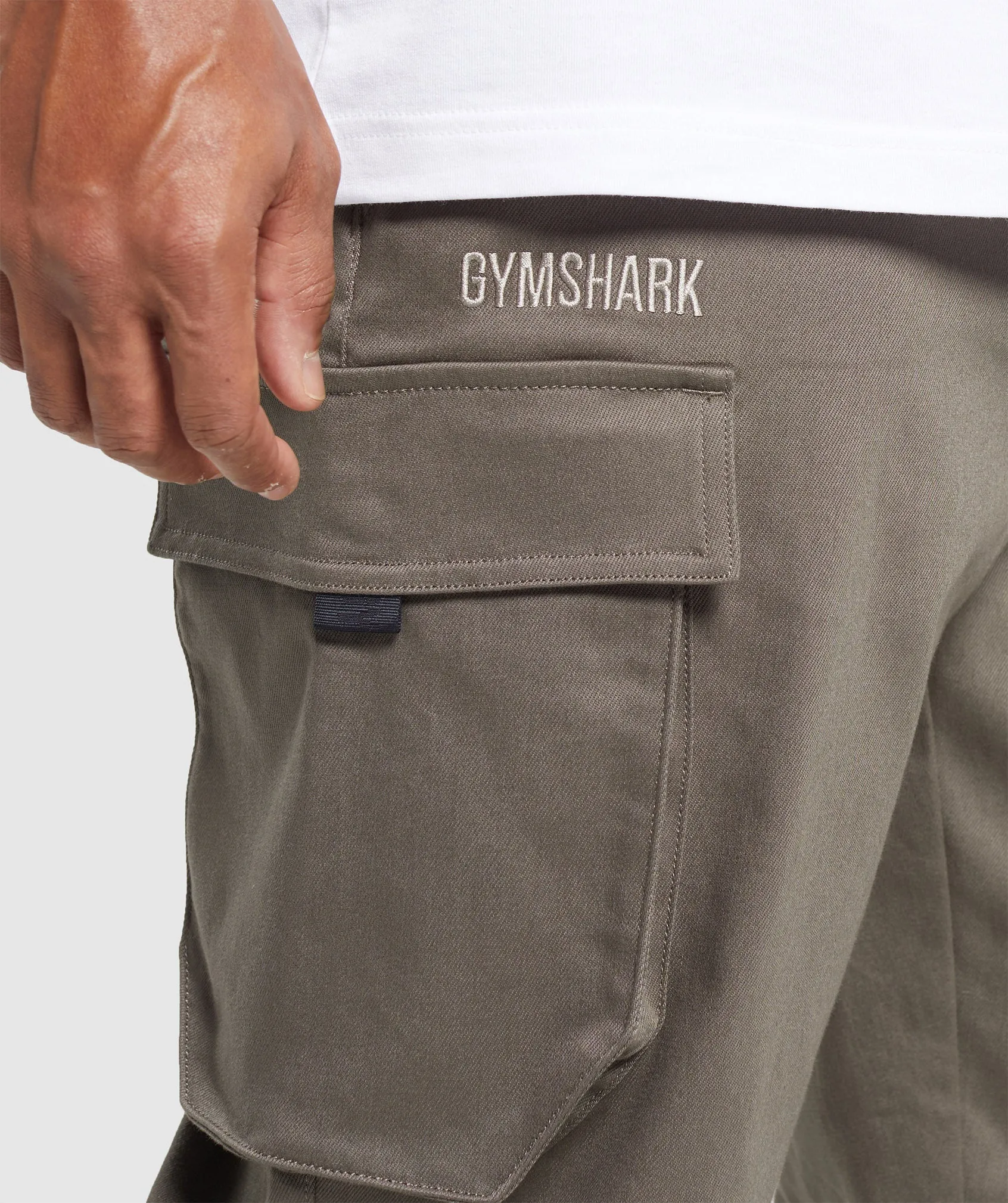 Gymshark Rest Day Woven Cargo Pants - Camo Brown