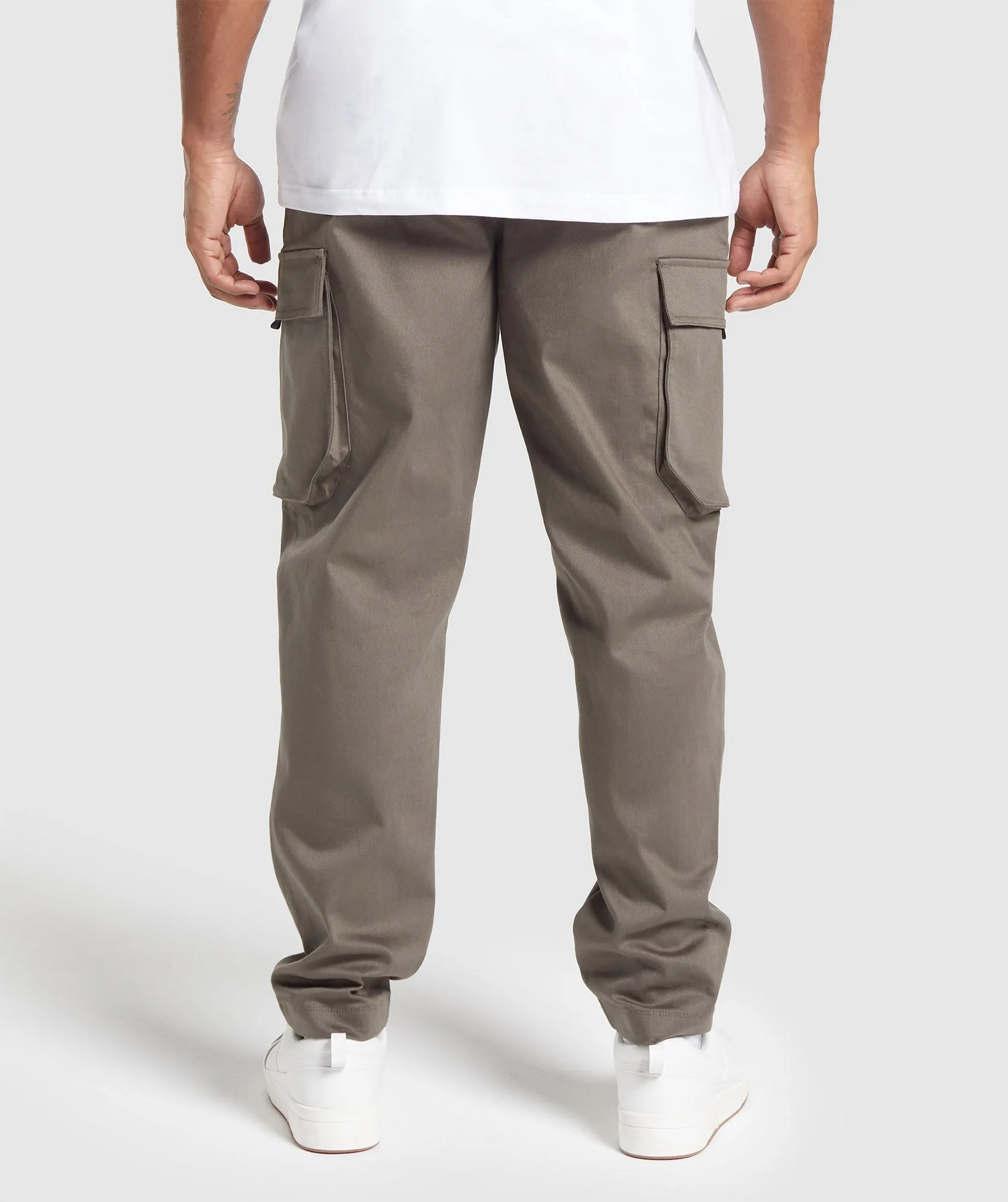 Gymshark Rest Day Woven Cargo Pants - Camo Brown