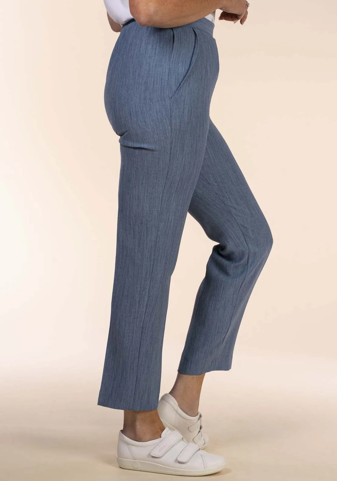 Half Elastic Pant - Blue