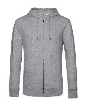 Heather Grey - B&C Inspire Zipped Hood