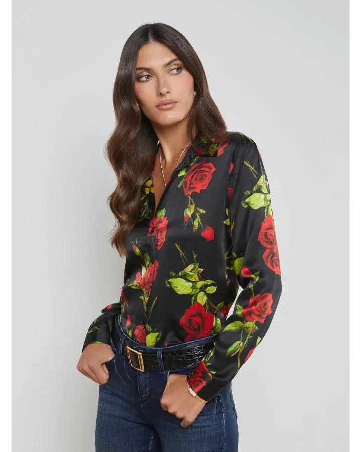 L'Agence Tyler Romantic Rose Blouse