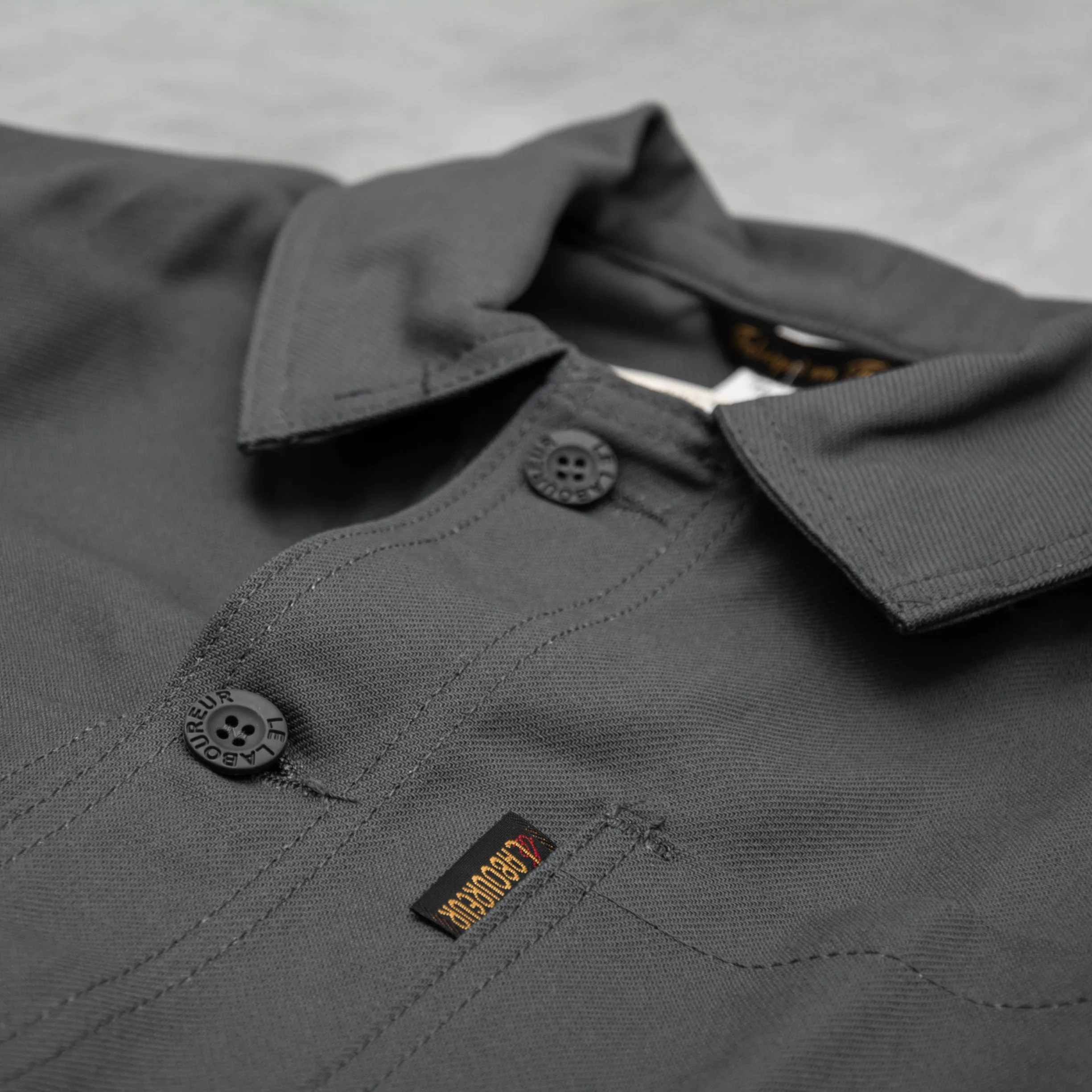 Le Laboureur Cotton Work Jacket - Grey