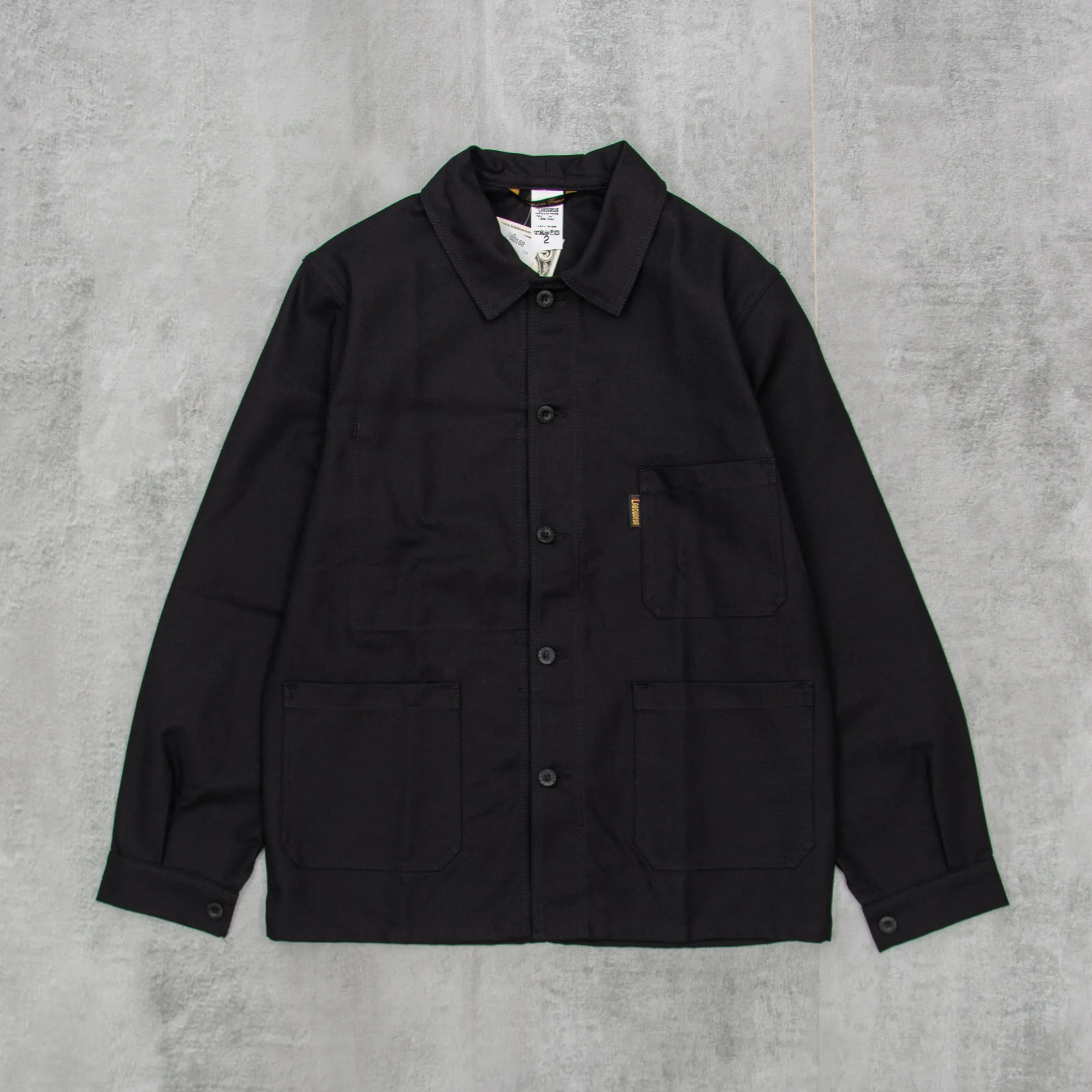 Le Laboureur Cotton Work Jacket - Noir