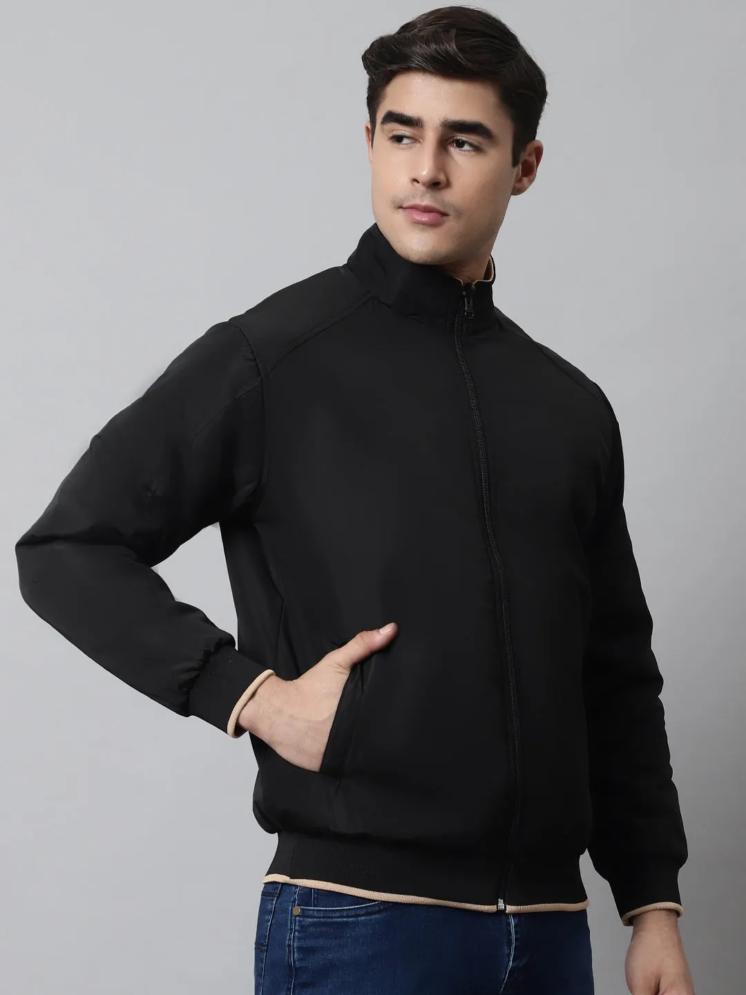 Mens Black Reversible Jacket