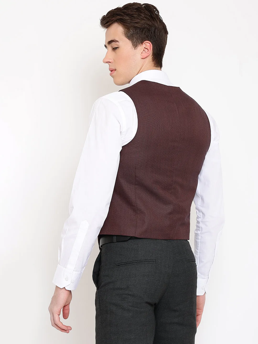 Mens Rust Waist Coat