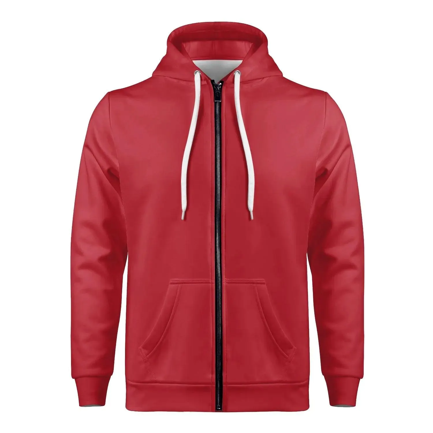 MISHA Men's Full Zip Up Hoodie - Royal Red