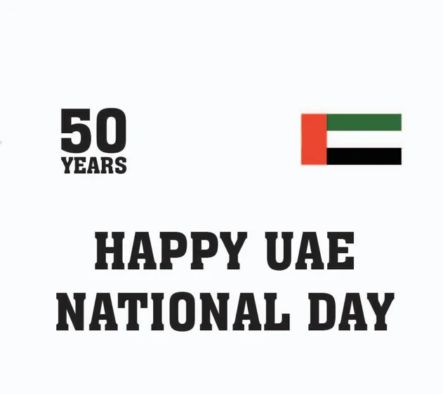 National Day theme UAE Flag colors - red, white and black polo shirts