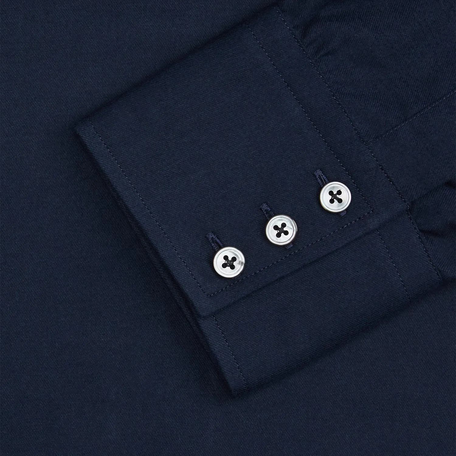 Navy Cotton Regular Fit Mayfair Shirt