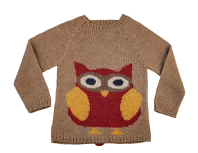 NW601 PEONY OWL SWEATER