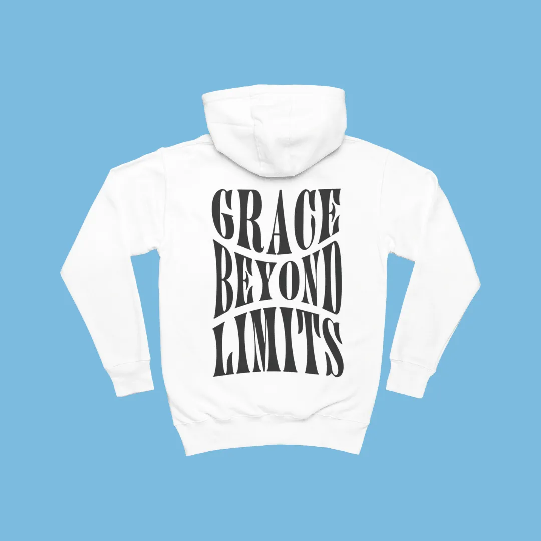 "Infinite Grace" Hoodie - White/Black