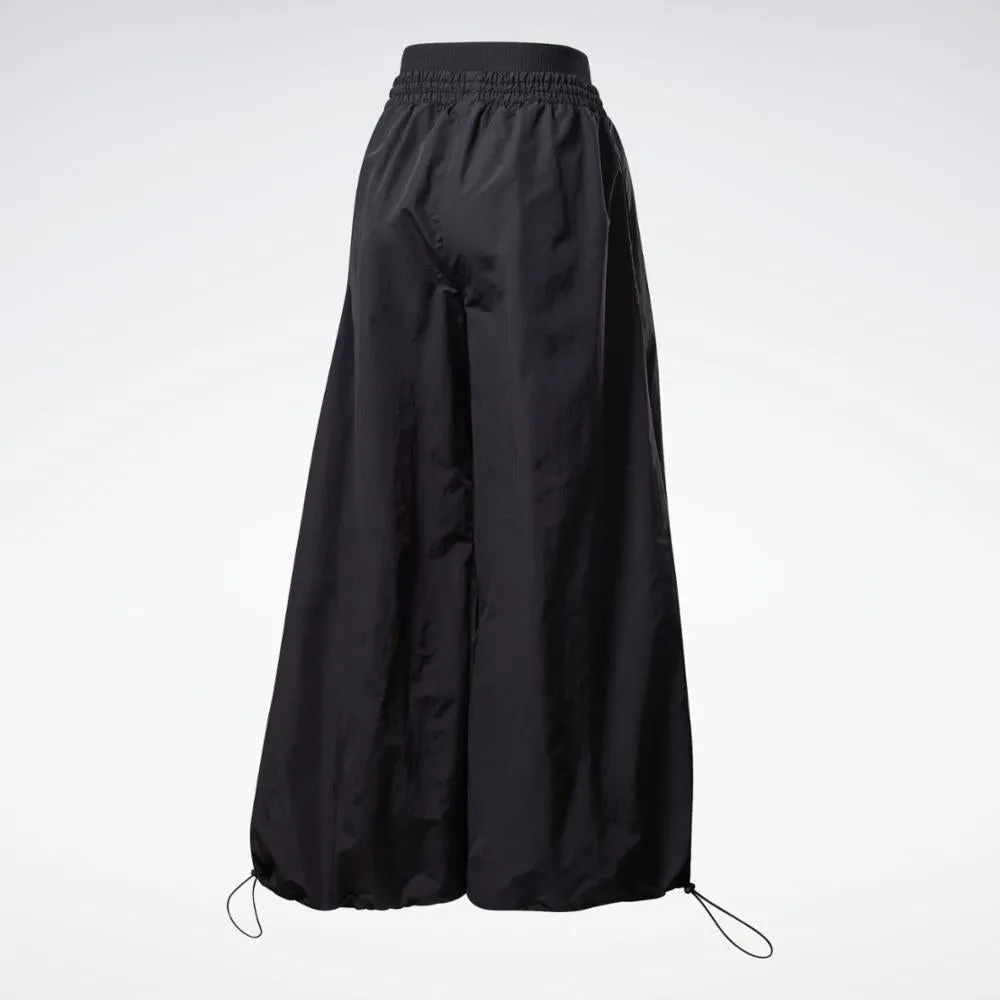 Reebok Apparel Women Wide Leg Woven Pants BLACK