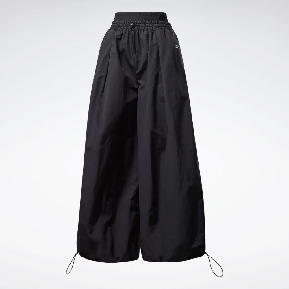 Reebok Apparel Women Wide Leg Woven Pants BLACK