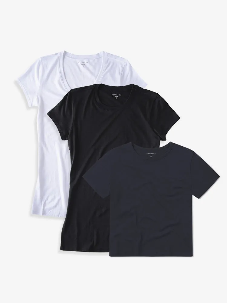 Set 18: Bestselling Marcy Short-Sleeved Tees - 3-Pack