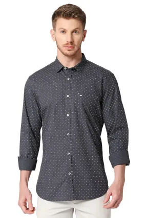 Slim Fit Cotton Poplin Printed Shirts