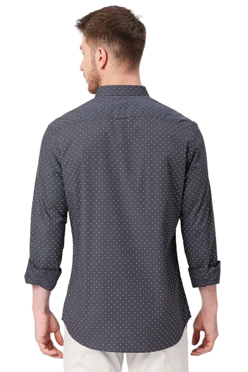 Slim Fit Cotton Poplin Printed Shirts