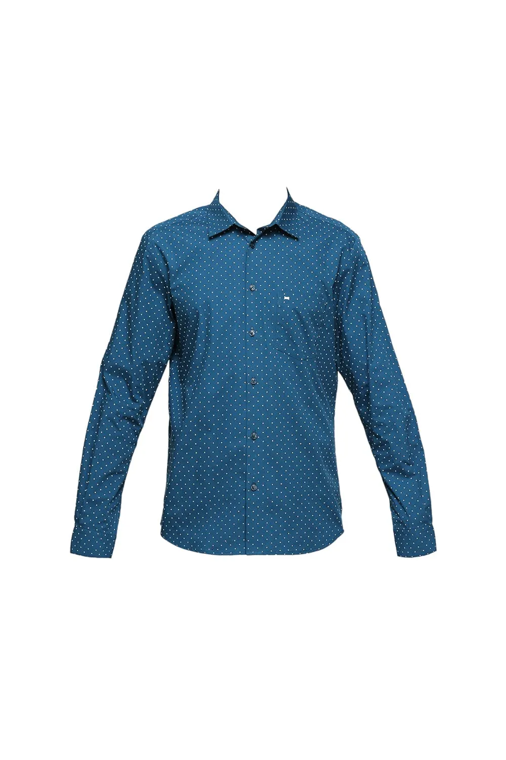 Slim Fit Cotton Poplin Printed Shirts