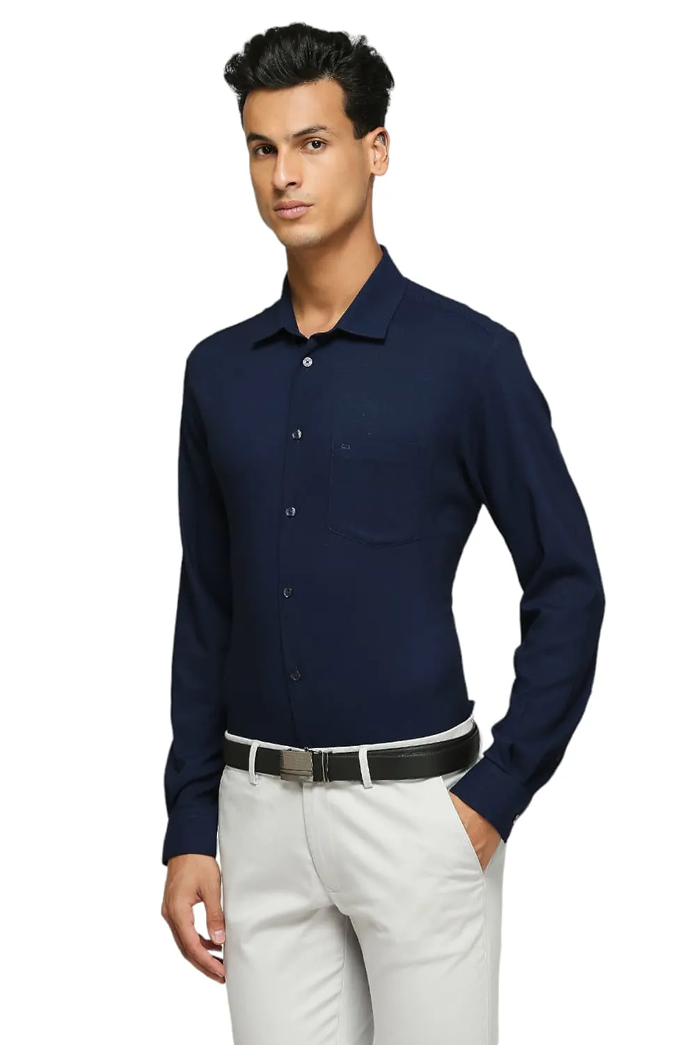 Slim Fit Tencel Polyester Stretch Dobby Shirts