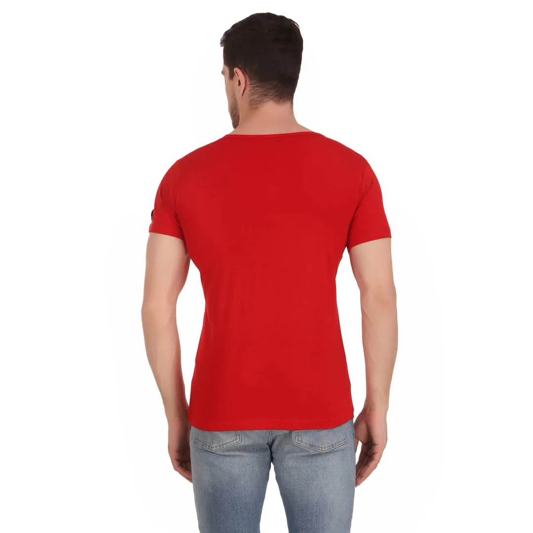 Stylish & Comfortable Round Neck I AM NOT ALWAYS RIGHT Printed T-Shirt For Men's (Red)