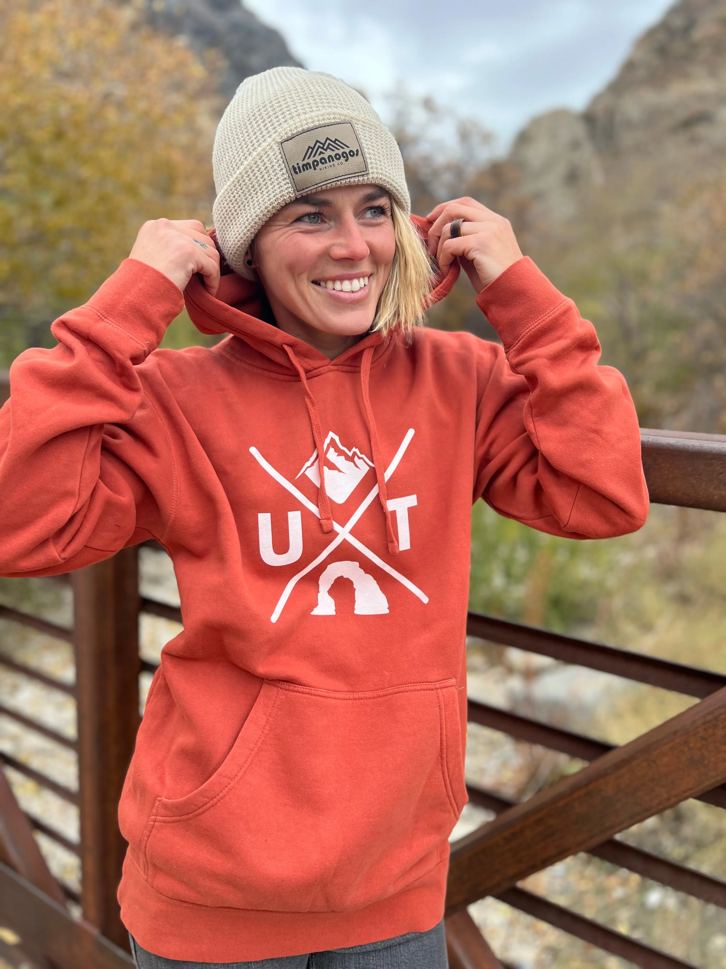 Utah X - Vintage Mountain Blend Hoodie (Red Rock)