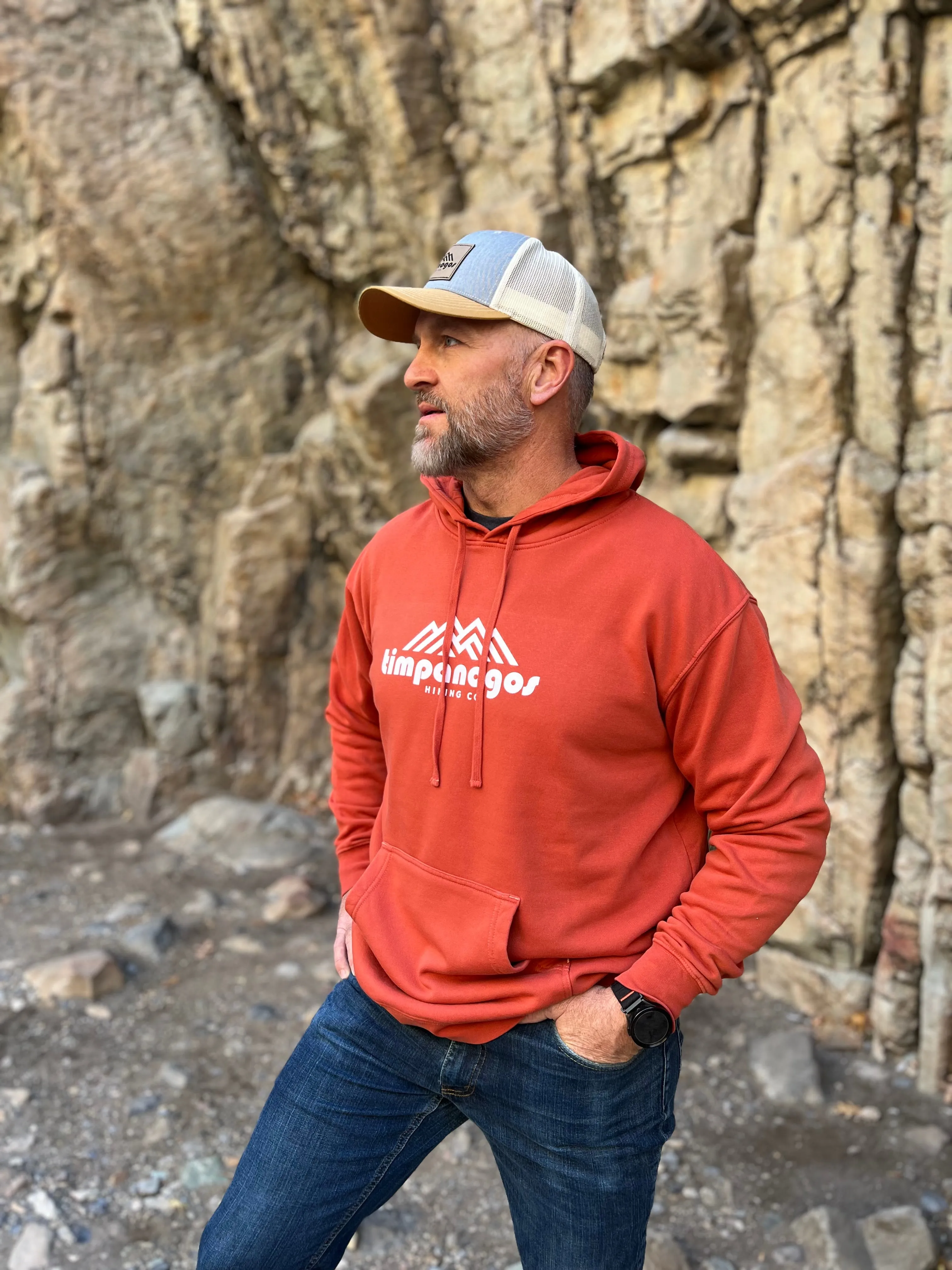 Utah X - Vintage Mountain Blend Hoodie (Red Rock)