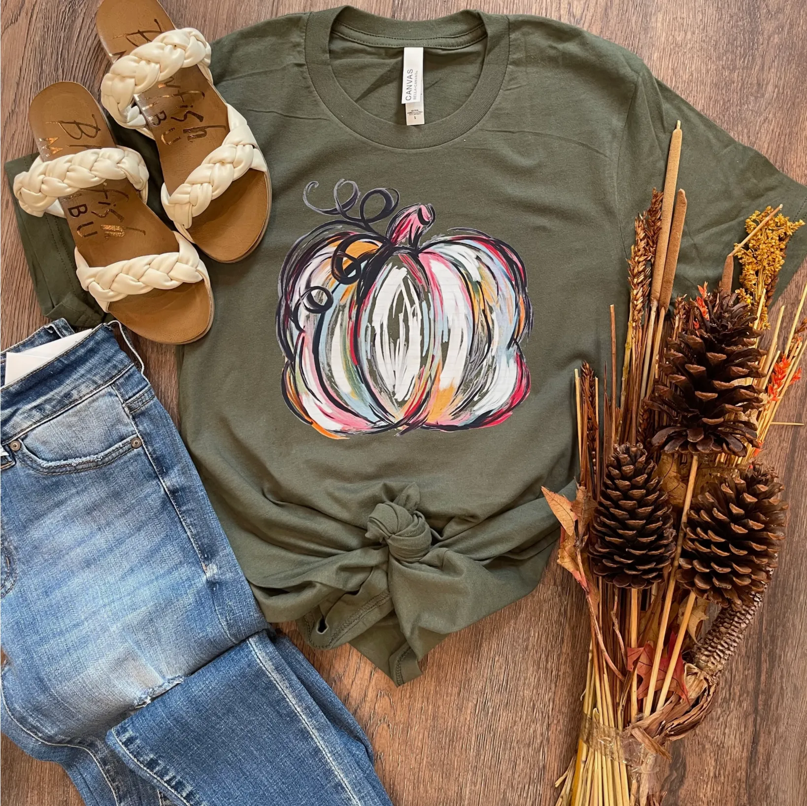 Watercolor Pumpkin Tee