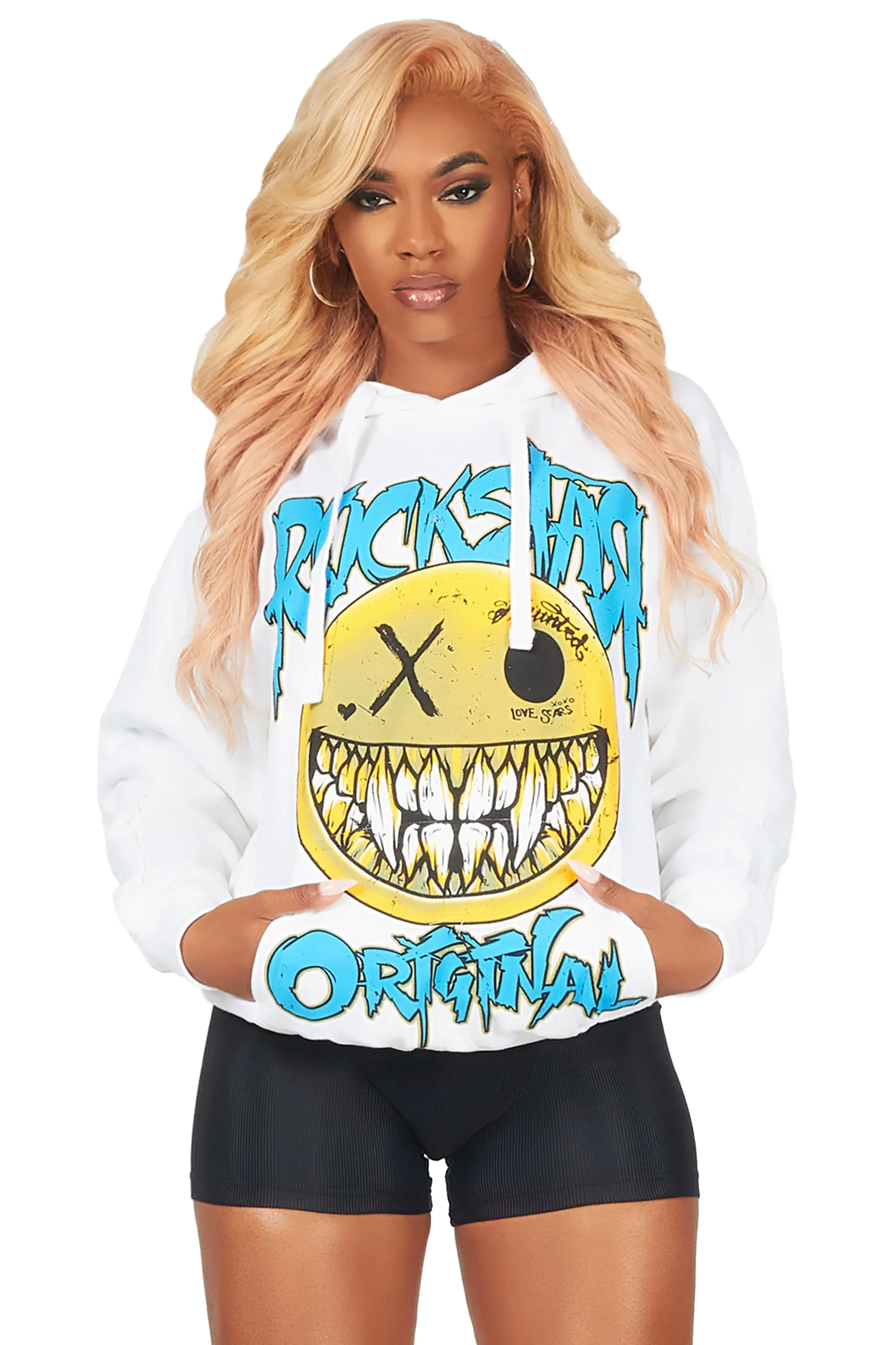 Ynesha White Oversized Hoodie